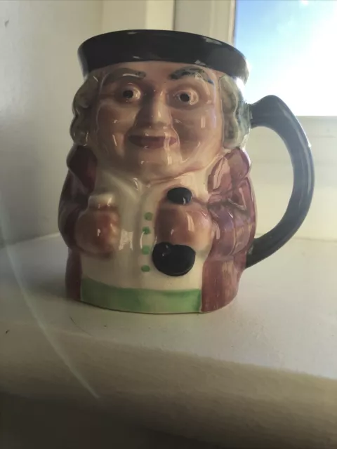 Vintage Staffordshire Shorter & Son hand painted character toby jug Widecombe
