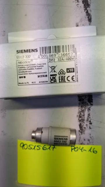 Siemens 5SE2332 NEOZED-Sicherungseinsatz D02 32A gG AC 400VDC 250V (27 st.)