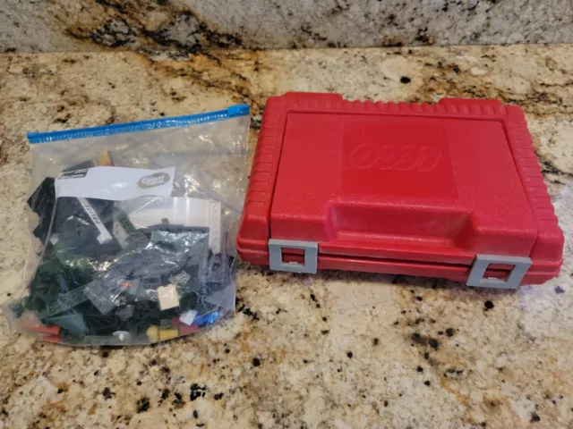 Lego Vintage 1984 Plastic Storage Carrying Case Box Container & 1+ lb Assorted