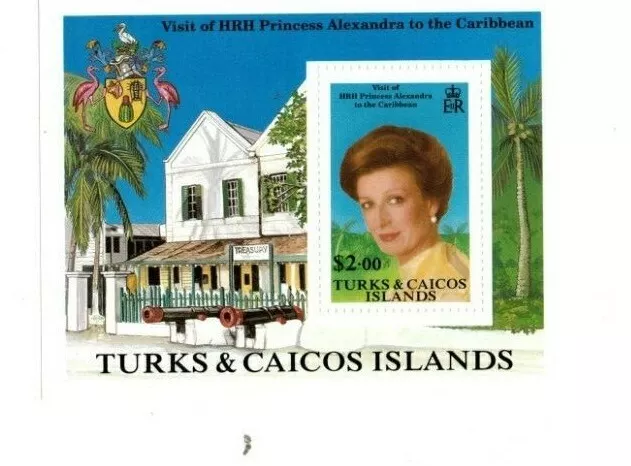 Turks and Caicos - 1988 - Royal Visit - Souvenir Sheet - MNH (Scott#768)