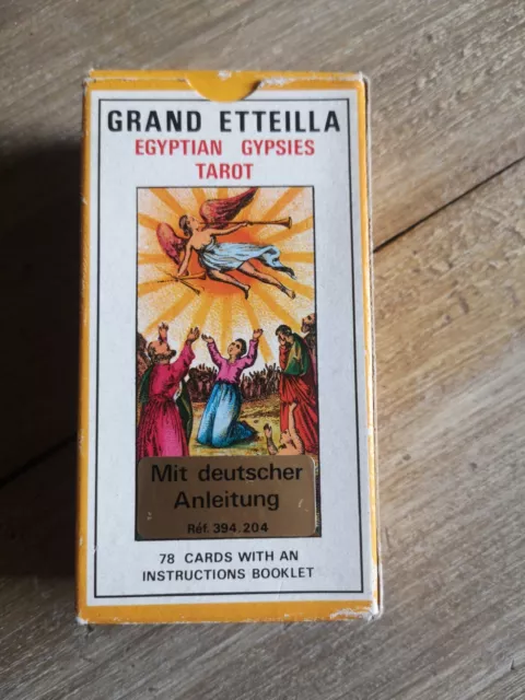 GRAND ETTEILLA ou TAROTS DES ÉGYPTIENS, vintage Egyptian Gypsies tarot        c3