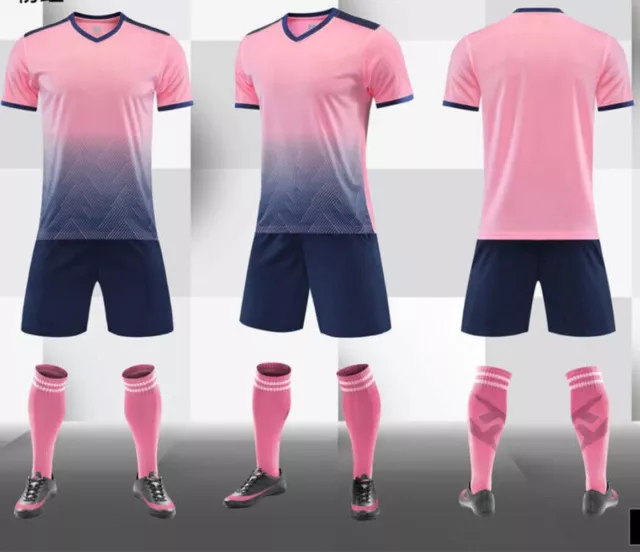 2023/24 Kids Boys Girls Adult Football Kits Soccer Training Suit Sportswear 3PC