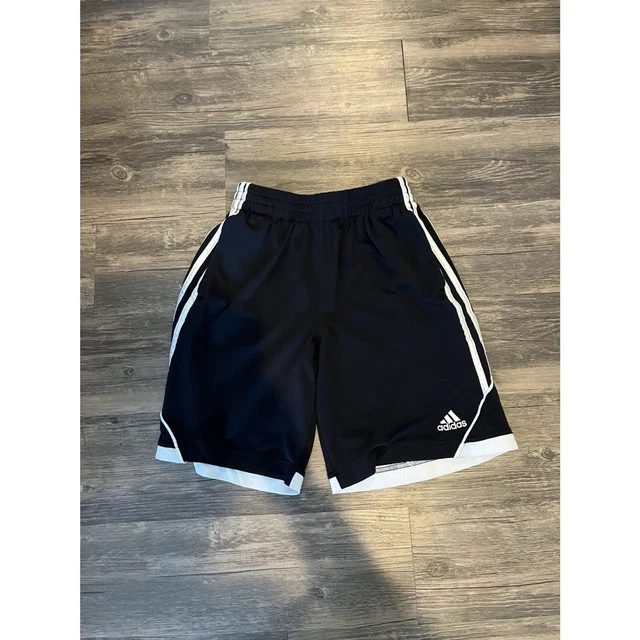 Boy's Adidas Shorts with White Trim on Bottom; size L 14/16