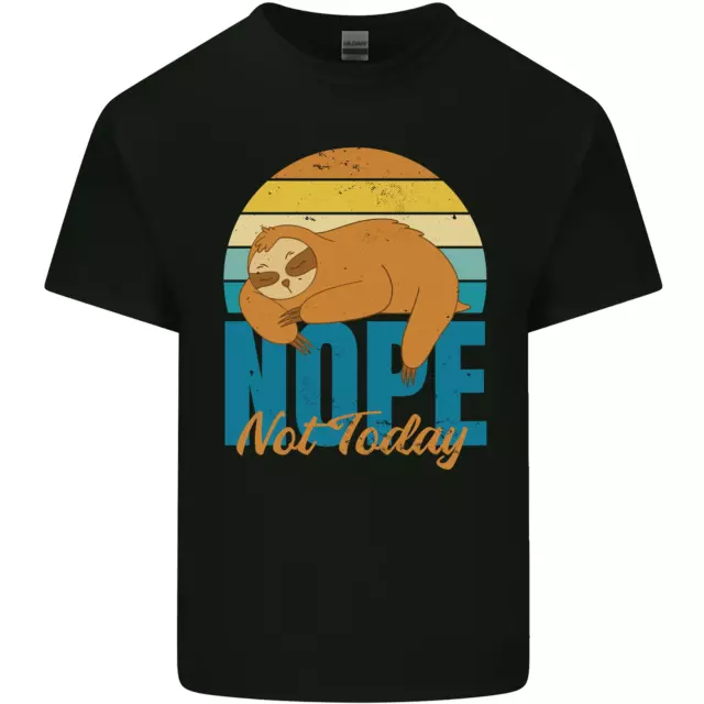 Sloth Nope Not Today Funny Lazy Kids T-Shirt Childrens