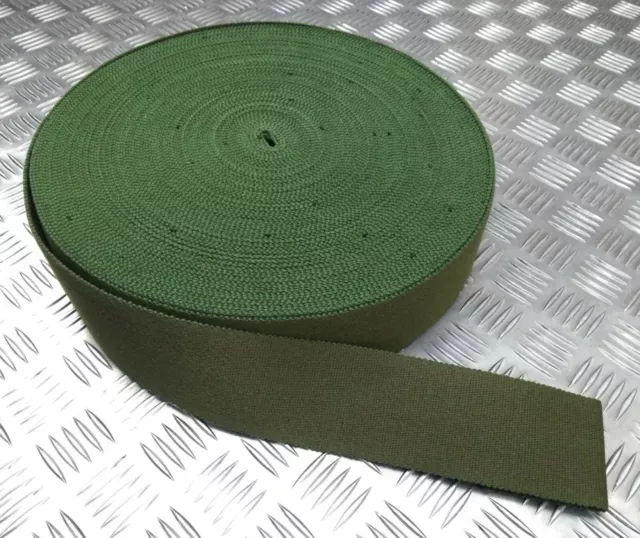 Véritable Britannique Militaire Production Mi Vert Ceinture Stable Matière 64mm