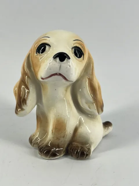 Vtg Ceramic Porcelain Cocker Spaniel Puppy Dog Figurine