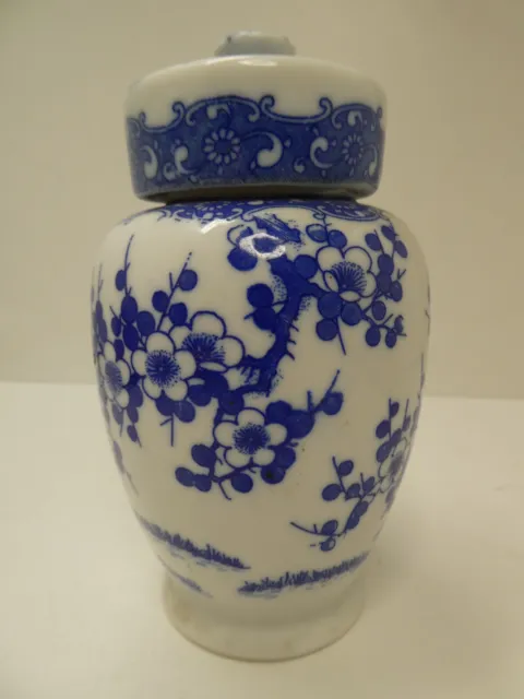 Vintage Porcelain Japanese Nippon Tokusei Ginger Jar Pot Canister Tea Caddy