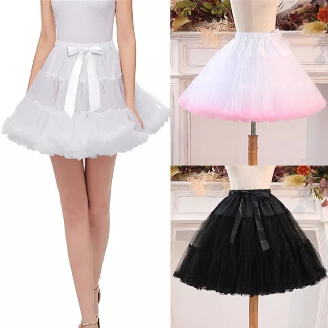 Tutu Rockabilly Crinoline Jupe en fil doux Jupon Vintage Sous-jupe désossée