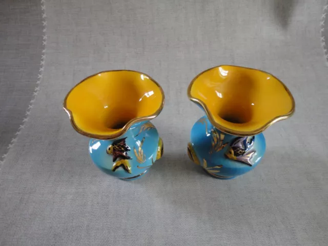 SUPERBE PAIRE DE VASES  MONACO/ CEROC VINTAGE 1950, 1960/ Pièces Signées/ A VOIR 2