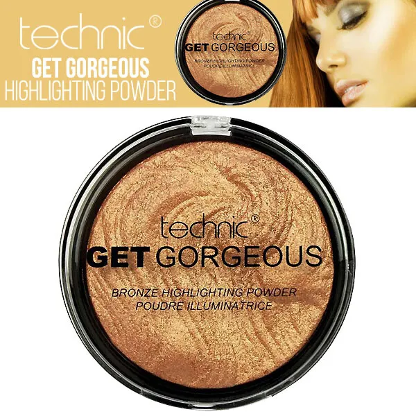 Technic - Get Gorgeous Highlighting Sculpt And Define Powder - 24CT Gold