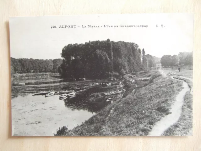 Cpa Alfort (94) La Marne - L'ile De Charentonneau