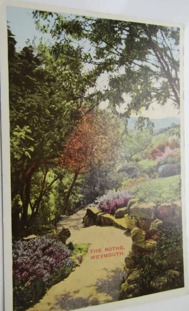 Vintage Farbe (Ised) Postkarte: 'The Nothe, Weymouth', Unbenutzt Postalisch.