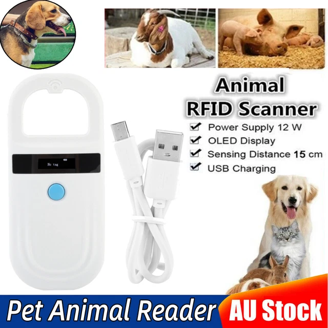 Pet Microchip Scanner Portable Handheld Animal Chip Reader Pet Microchip Reader