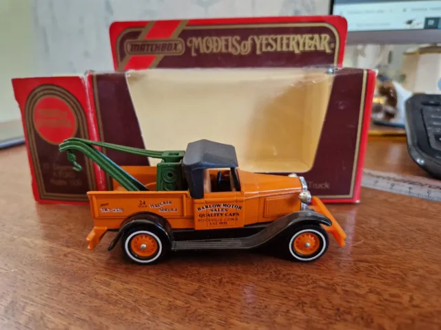Matchbox Models of Yesteryear Y7 1930 Model "A" Ford Wreck Truck
