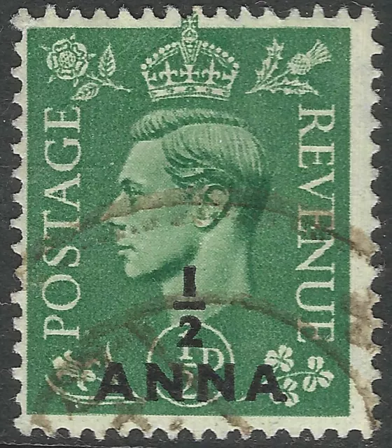 British Postal Agencies in Eastern Arabia. 1948 KGVI of GB o/p. ½a Used SG 16