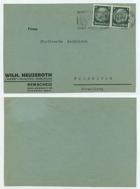 75999 - Werbestempel: Benutzt die Kraftpost - Remscheid 17.6.1938