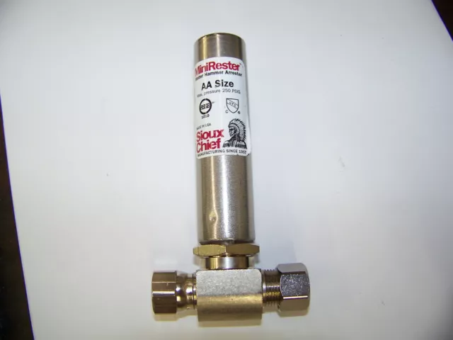 Sioux Chief Minirester AA Size Water Hammer Arrester New