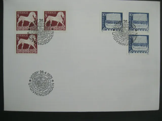 Briefmarken Schweden FDC First Day Cover Ersttagsbrief 1973 SVERIGE