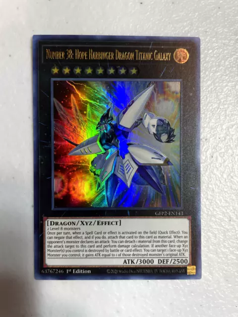 yugioh number 38: hope harbinger dragon titanic galaxy ultra gfp2-en143 GFP2