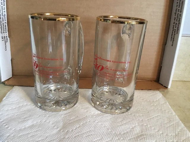 Oldenberg Brewery, 1991 American Brew Assn Set Of 2 Beer Mugs, Ft. Mitchell, KY