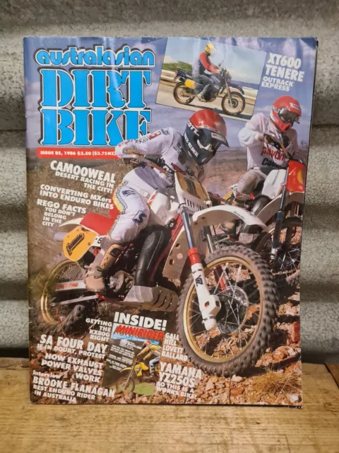 Issues 85 1986 Vintage Australian Dirt Bike Magazine 86 Pages