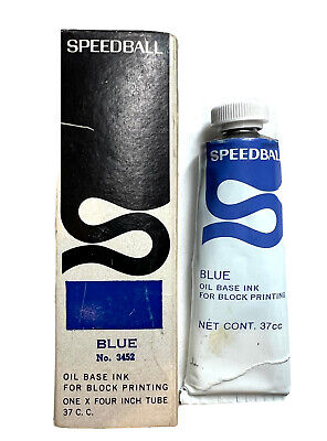Speedball Tinta base de aceite para impresión de bloque Azul Nuevo Nuevo en Paquete