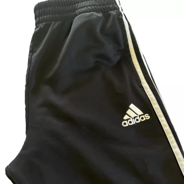 Adidas Pants Boys Youth 3 Stripe Youth Size XL Pockets Athletic Pant Black