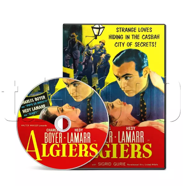 Algiers (1938) Charles Boyer Drama, Mystery, Romance Movie on DVD