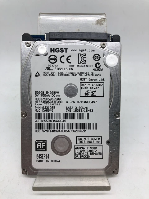 USED HGST 500GB Model HTS545050A7E380 Internal HDD!!! $37.00 - PicClick CA