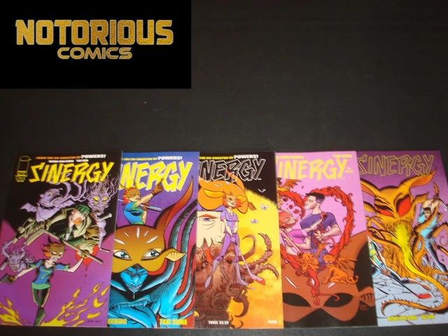 Sinergy 1-5 Complete Comic Lot Run Set Image Oeming Collection EXCELSIOR BIN