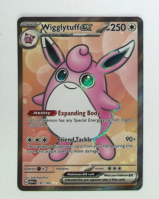 Pokémon TCG Scarlet & Violet 151 Wigglytuff EX Full Art Ultra Rare #187/165 - NM
