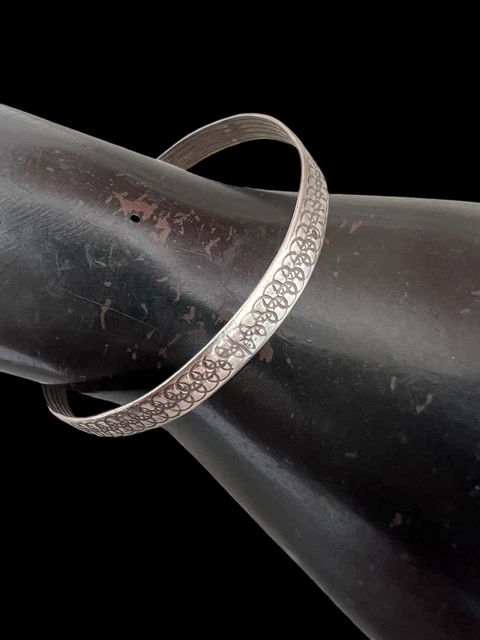 Bracelet Argent 925 Avec Trois Gouttes D'ambre – Bijou Vintage – Qualité Française – Occasion
