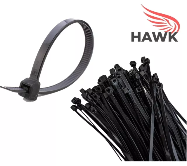 Black Cable Ties Zip Ties Long Short Small Thick Thin Long Heavy Duty