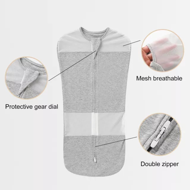 Envoltura para bebé ajustable reductora de sobrecalentamiento unisex cálido para bebé saco de dormir algodón