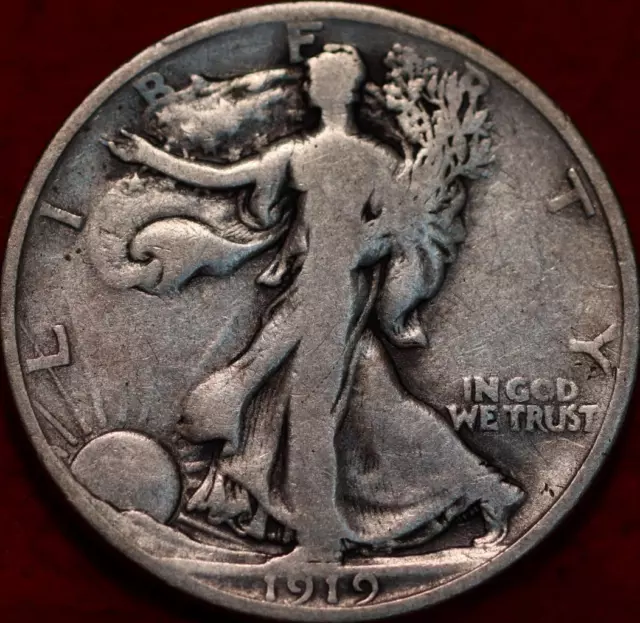 1919-D Denver Mint Silver Walking Liberty Half