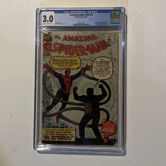 Amazing Spider-Man 3 (1963) - CGC 3.0 - 1st Appearance of Doctor Octopus MARVEL