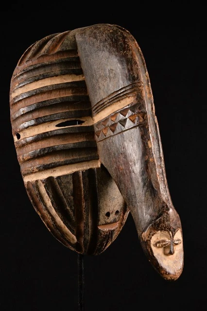 African Old Ligbi  Mask  DR Congo 17901 6