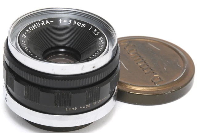 Sankyo Koki W-Komura 3.5/35mm lens Leica Screw Mount Coupling for Rangefinder