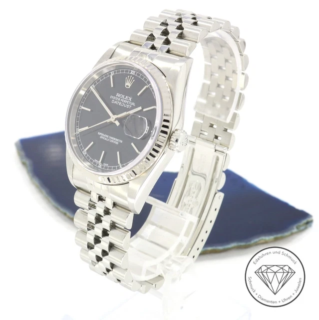 Rolex Datejust 16234 36mm Stahl Automatik Uhr Jubilee Armband xxyy
