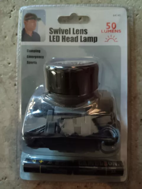 Swivel Lens LED Head Lamp  50 Lumens