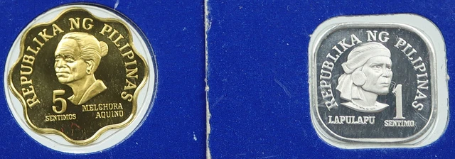 1975 PHILIPPINES Vintage 5 & 1 Sentimo Proof Lot of 2 Coins Sealed GIFT i116479