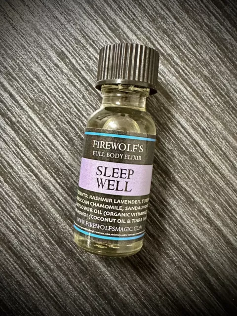 Sleep Well Full Body Perfume Oil - Handmade, Organic, Aromatherapy, Natural