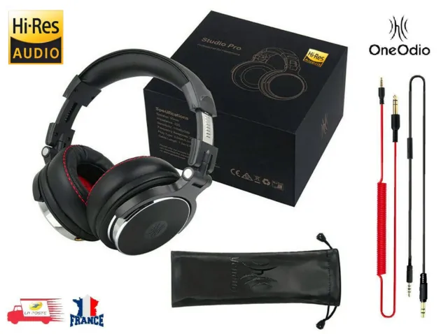 OneOdio Pro-50 écouteurs DJ de Studio pro, écouteurs avec Microphone Over Ear