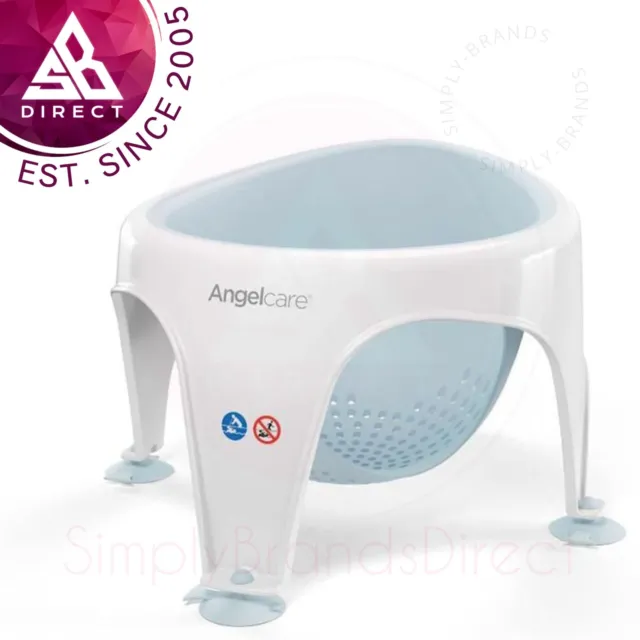 Angelcare Soft-Touch Baby Bath Seat│Lightweight│TPE Material│11kg Capacity│Aqua