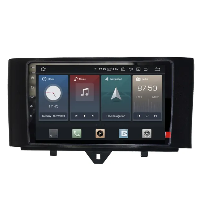 Pour Smart 9 " Écran Tactile Android Autoradio GPS Navigation Carplay