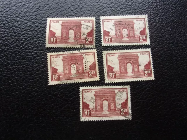 FRANCE - timbre yvert/tellier n° 258 x5 obl (A64)