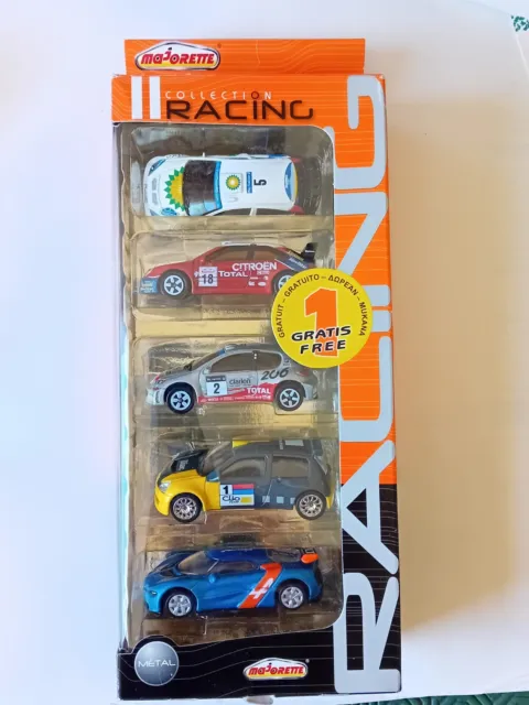 Coffet Racing Majorette Burago Norev 5 Miniatures  Ford Citroën Peugeot Renault