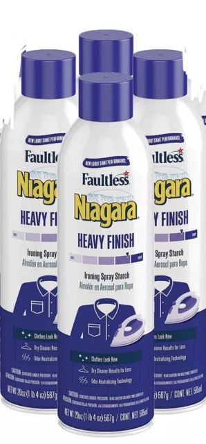 Faultless Niagara Ironing Spray Starch, Heavy Finish - 20 oz