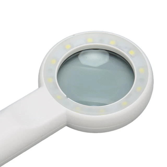 Loupe De Poche 5x Rechargeable Avec Contrôle Tactile Et Lumière LED