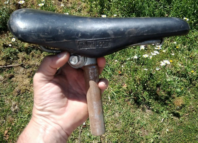 Selle Vélo Grand Prix Vintage - Made In France, Pour Course/fixie (état Stock)
